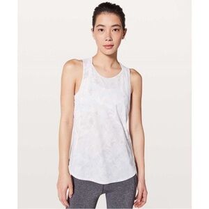 Lululemon Sculpt Tank II in Jasmine Multi White